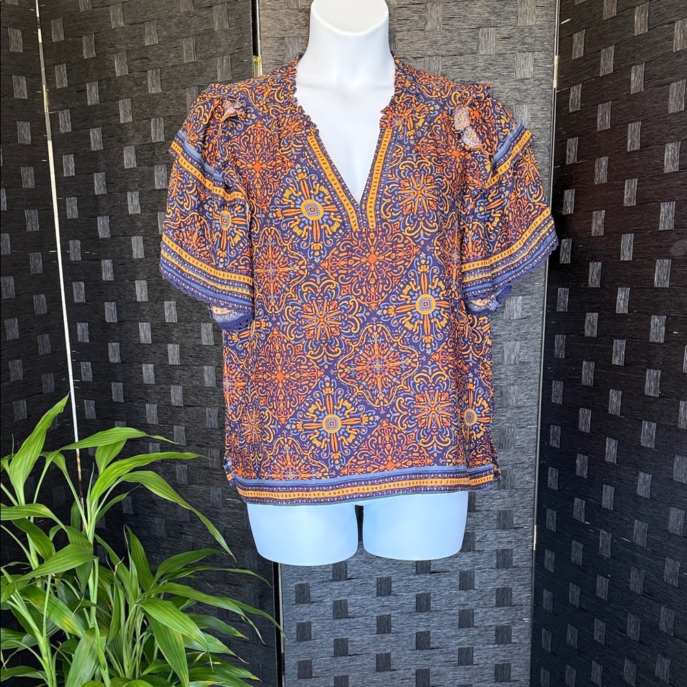 Bohemian Patterned Women's Top by Democracy XL